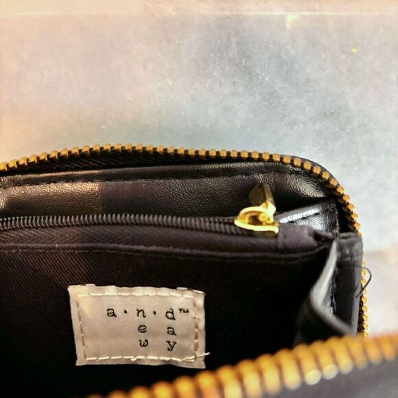 A New Day Striped Zip-Around Wallet Green - Picture 4 of 5